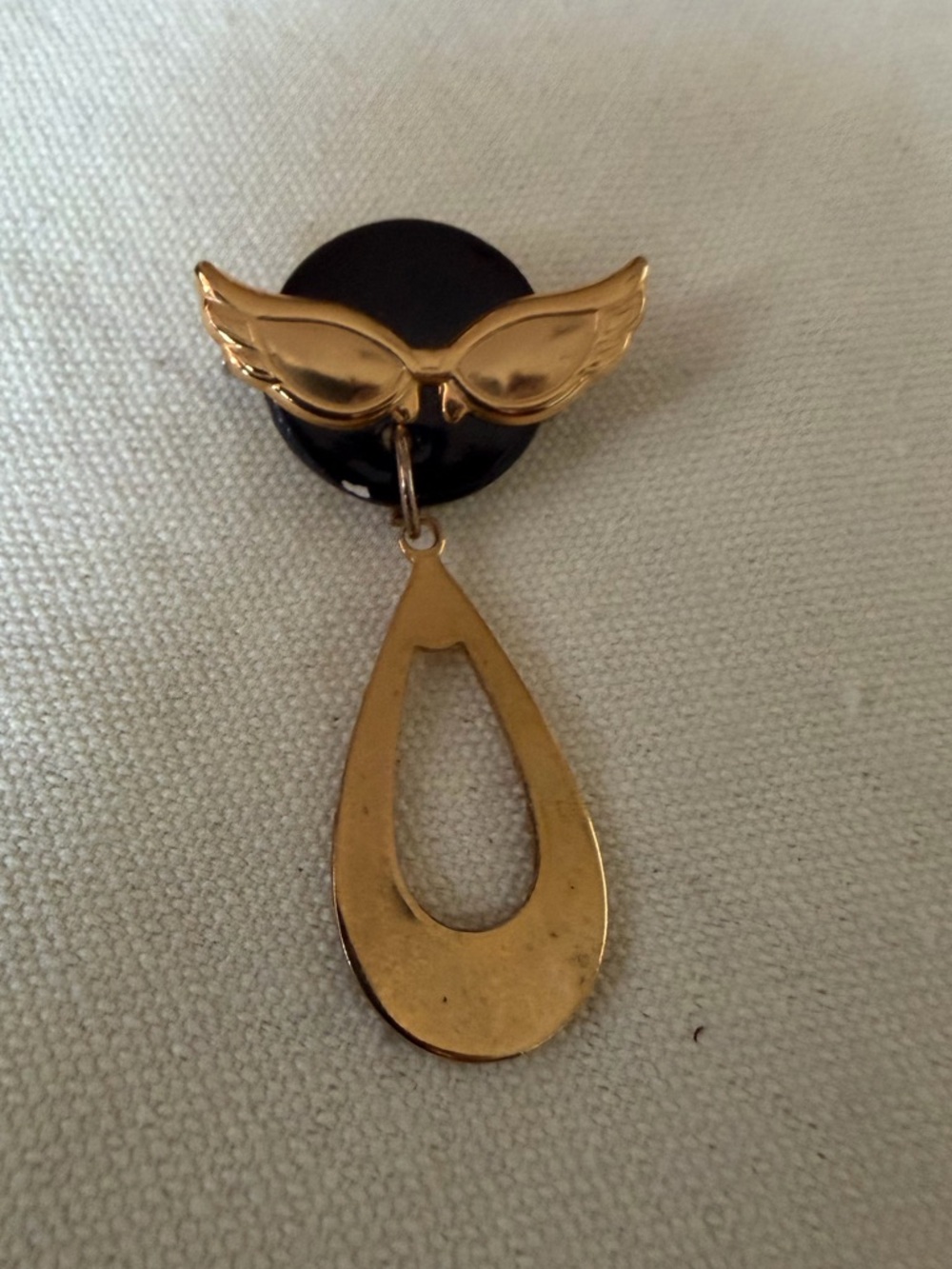 Gold-Tone Drop Dangle Brooch Pin - Women's Jewelry